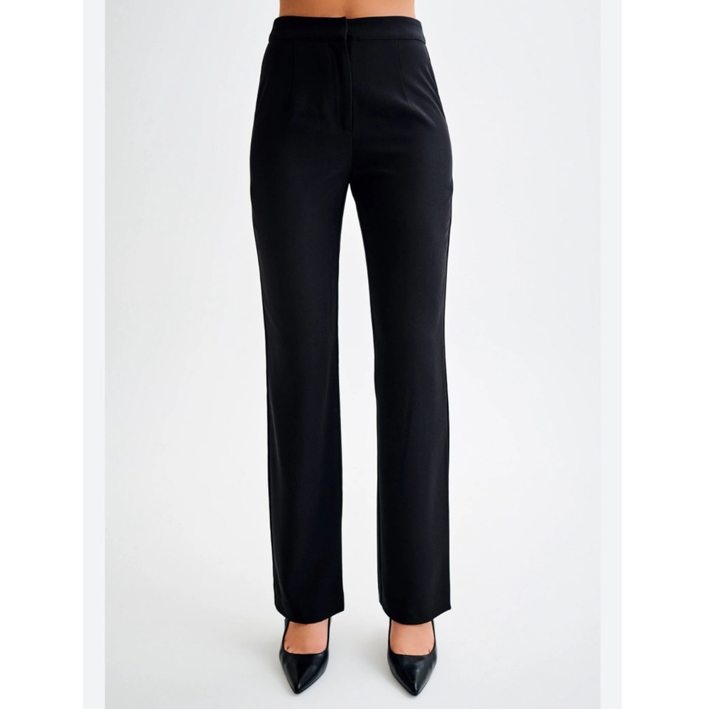 Tahari Black Straight Leg Women's Trouser Pants
